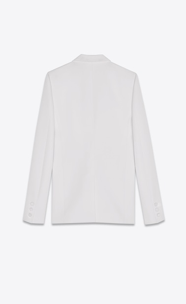 Notched collar tuxedo jacket in grain de poudre Saint Laurent